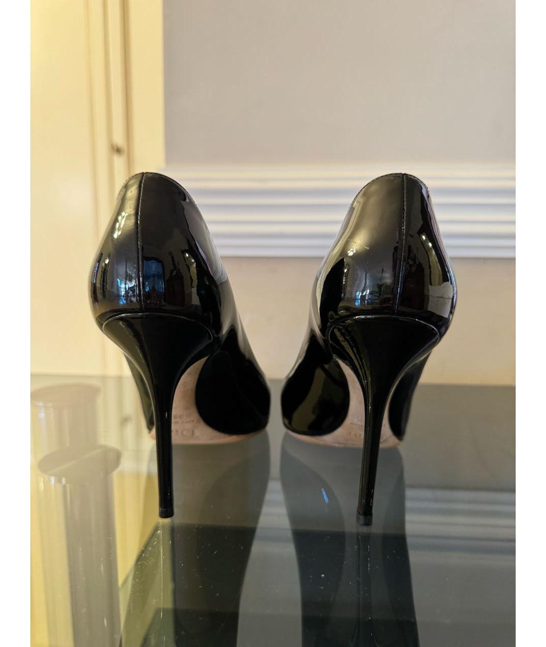 CHRISTIAN DIOR Черные туфли из лакированной кожи, фото 5