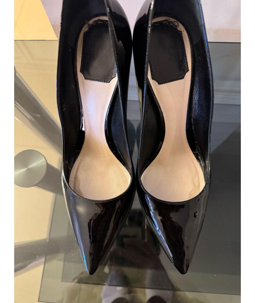 CHRISTIAN DIOR Черные туфли из лакированной кожи, фото 3