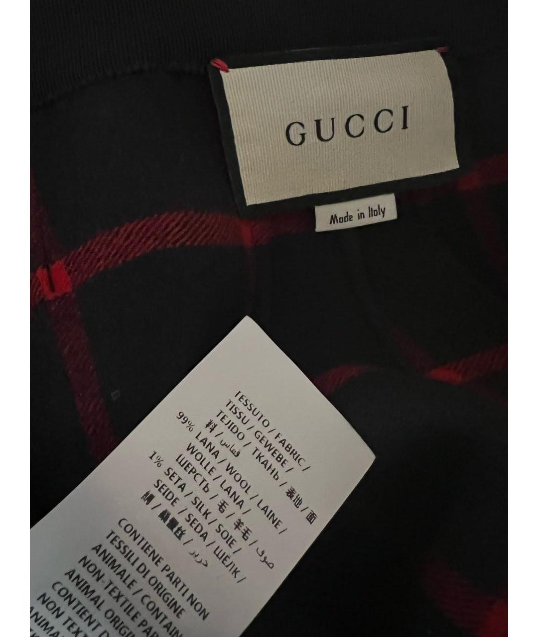GUCCI Темно-синяя шерстяная юбка миди, фото 7