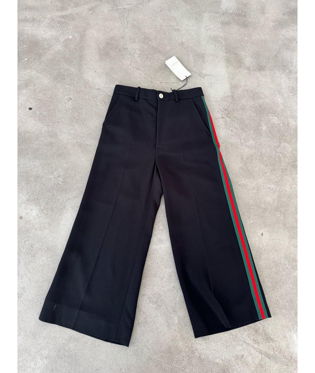 GUCCI Черные вискозные кюлоты, фото 3