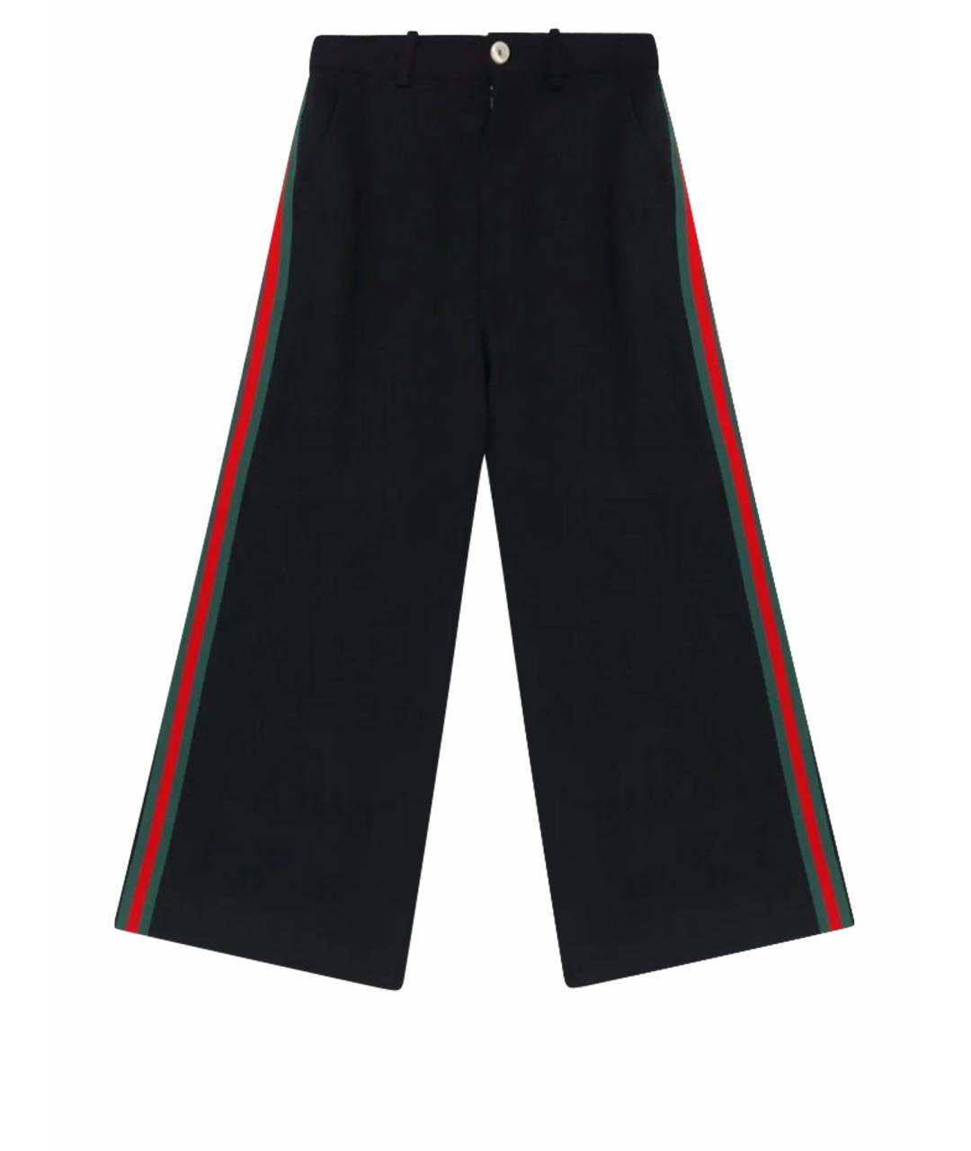 GUCCI Черные вискозные кюлоты, фото 1