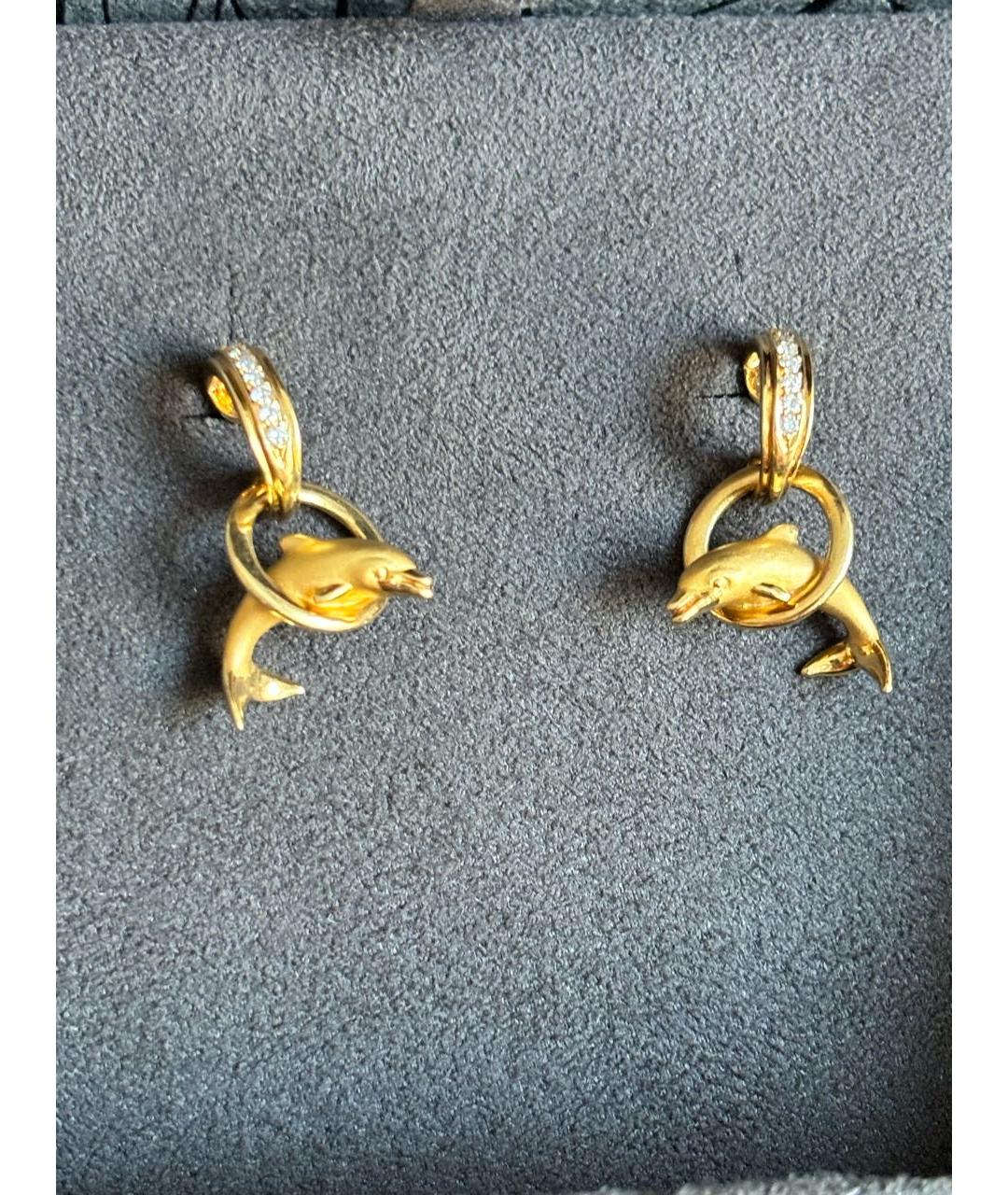 CARRERA Y CARRERA Желтые серьги из желтого золота, фото 2