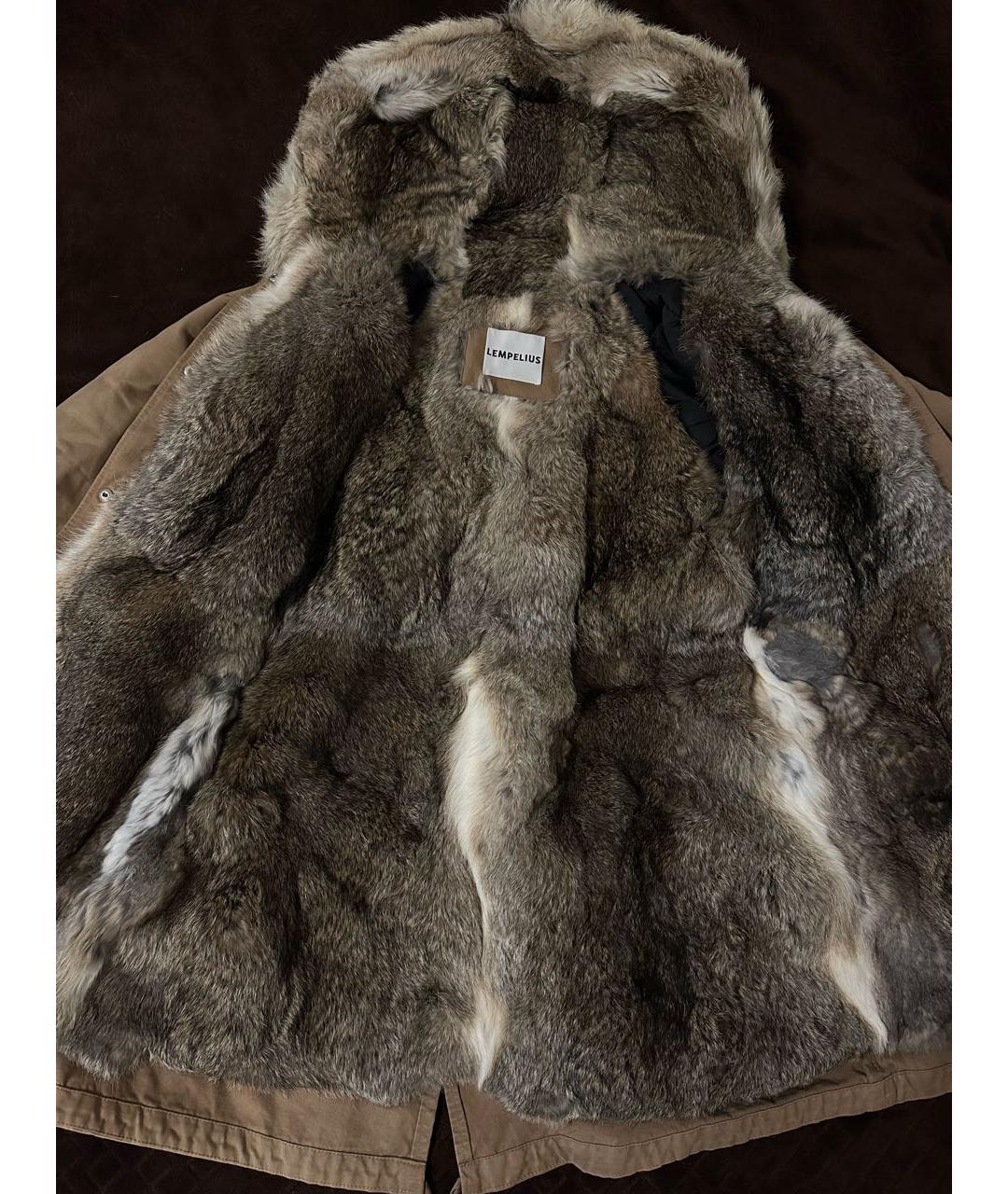 LEMPELIUS Бежевая хлопковая парка, фото 6