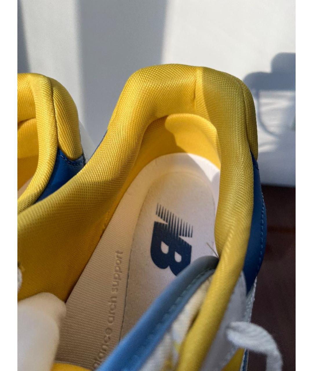 NEW BALANCE Белые кожаные низкие кроссовки / кеды, фото 8