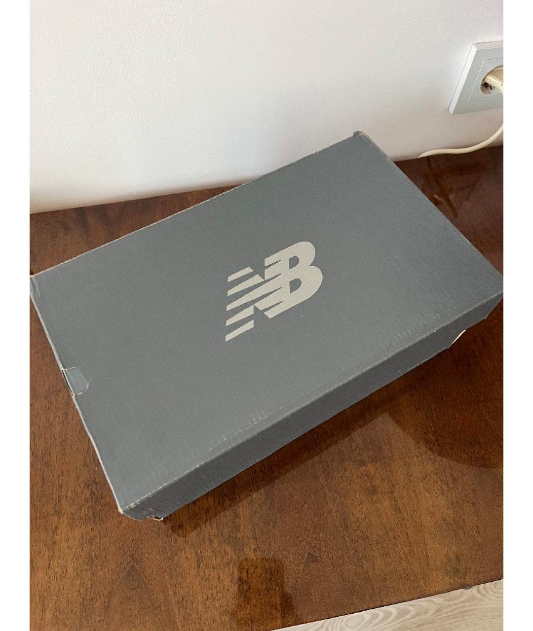 NEW BALANCE Белые кожаные низкие кроссовки / кеды, фото 5