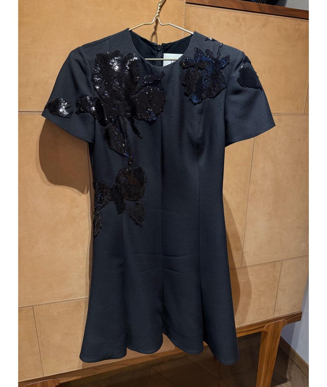 VALENTINO Черное шерстяное вечернее платье, фото 8