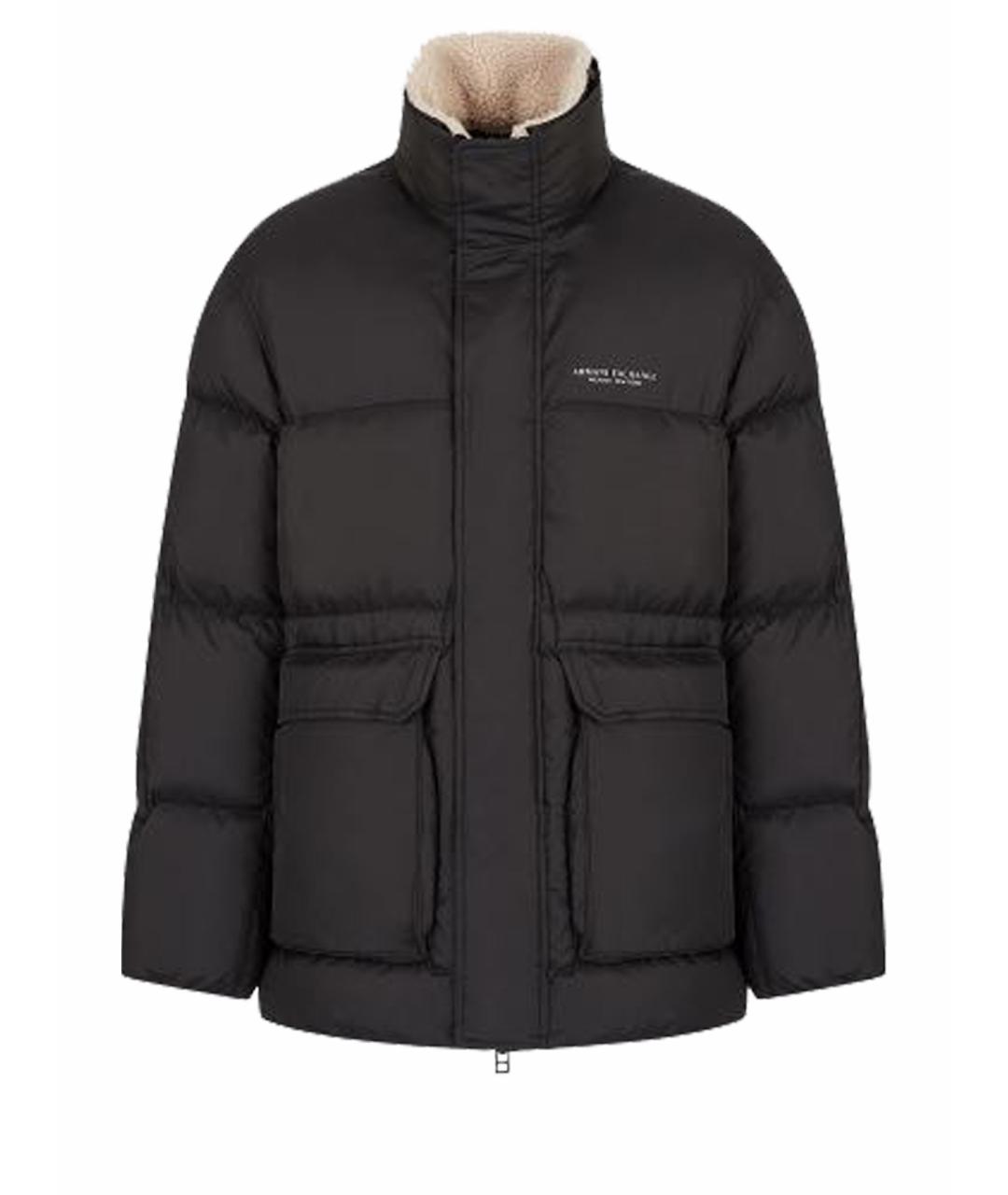 ARMANI EXCHANGE Черный пуховик, фото 1