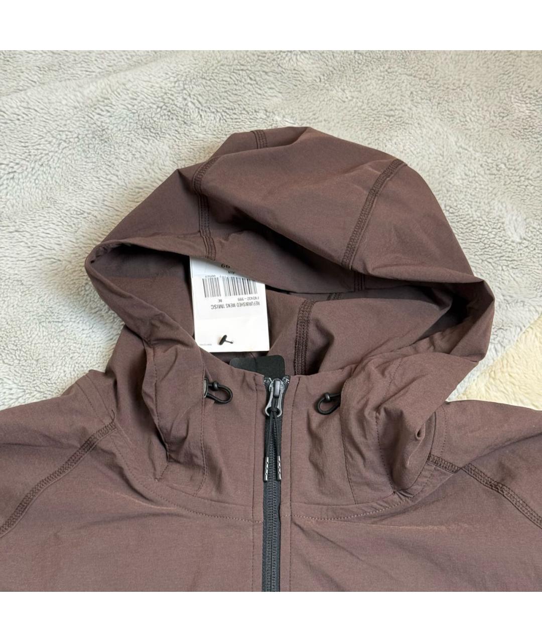 NIKE Коричневая полиэстеровая куртка, фото 4
