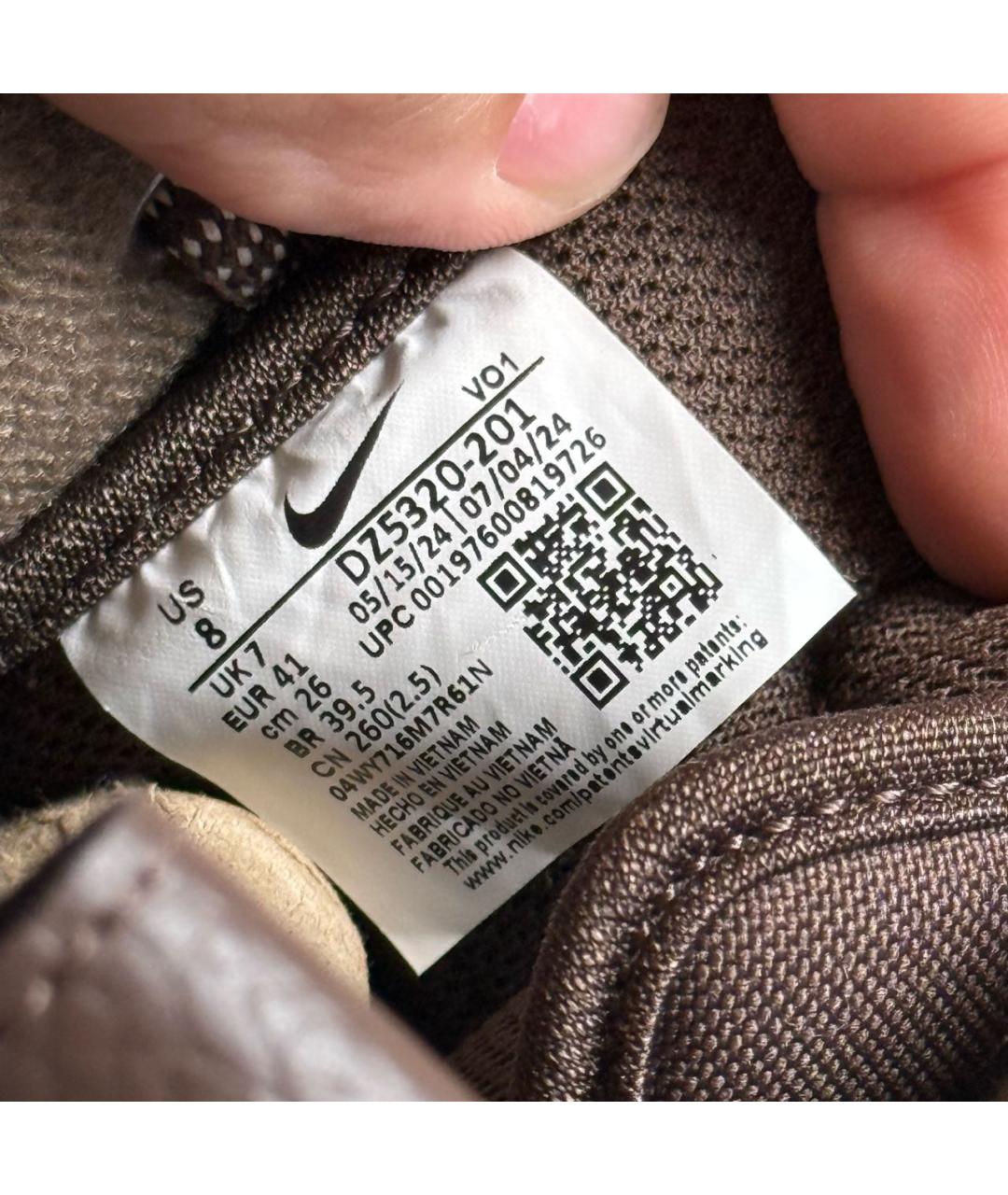 NIKE Коричневые кожаные высокие ботинки, фото 8