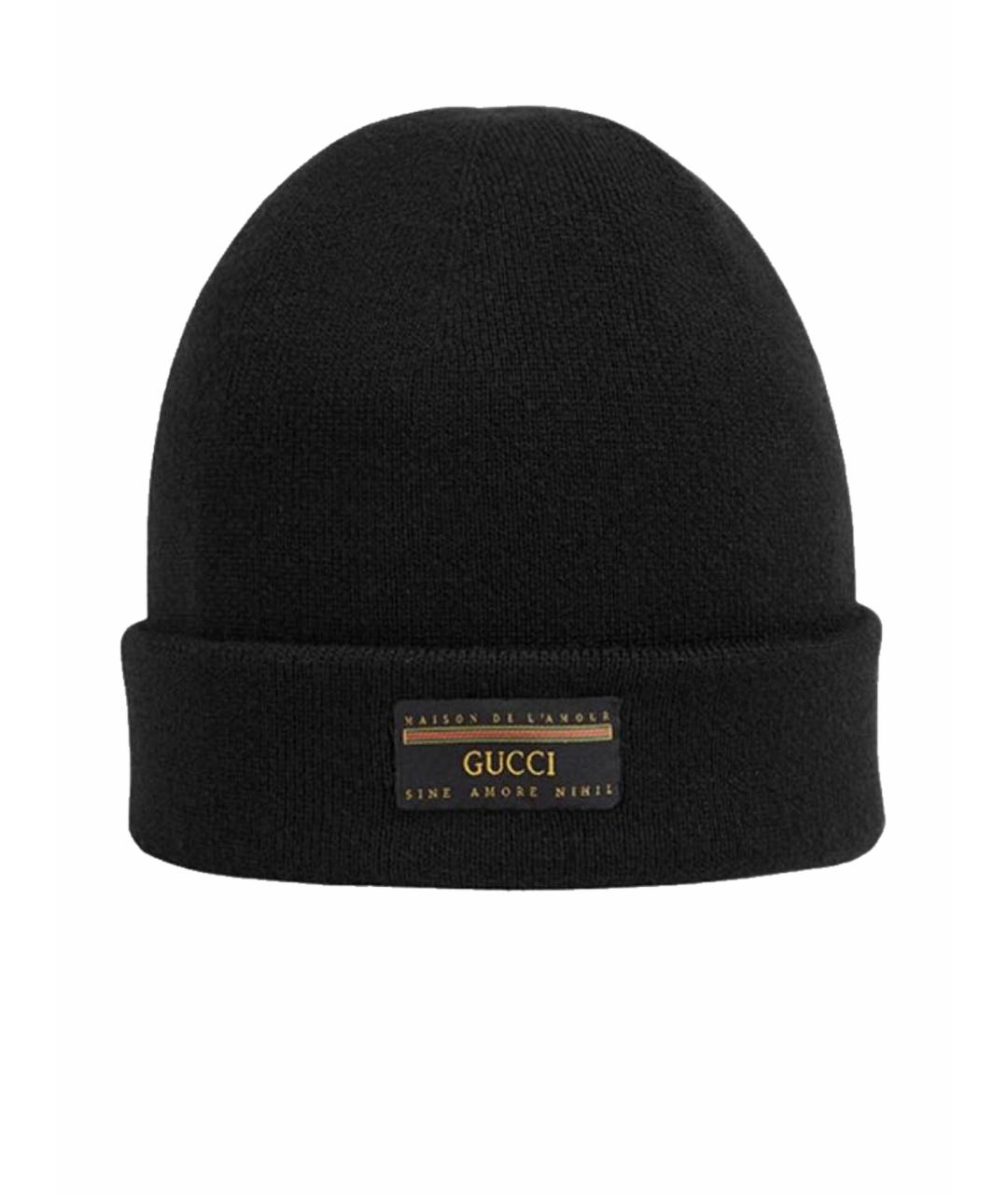 GUCCI Черная шапка, фото 1