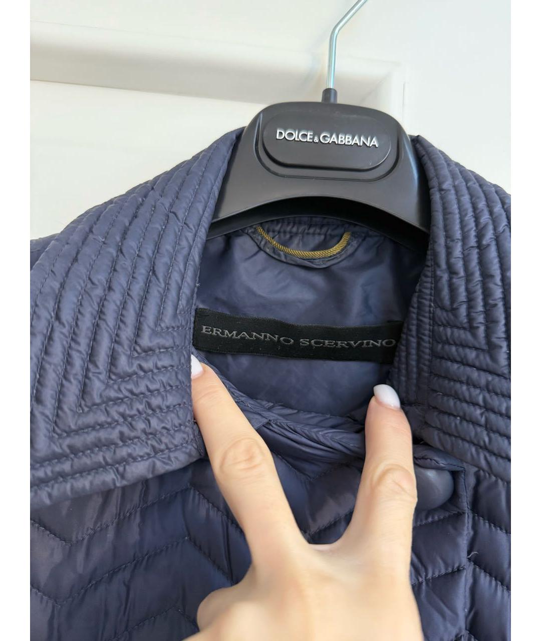 ERMANNO SCERVINO Темно-синяя куртка, фото 3