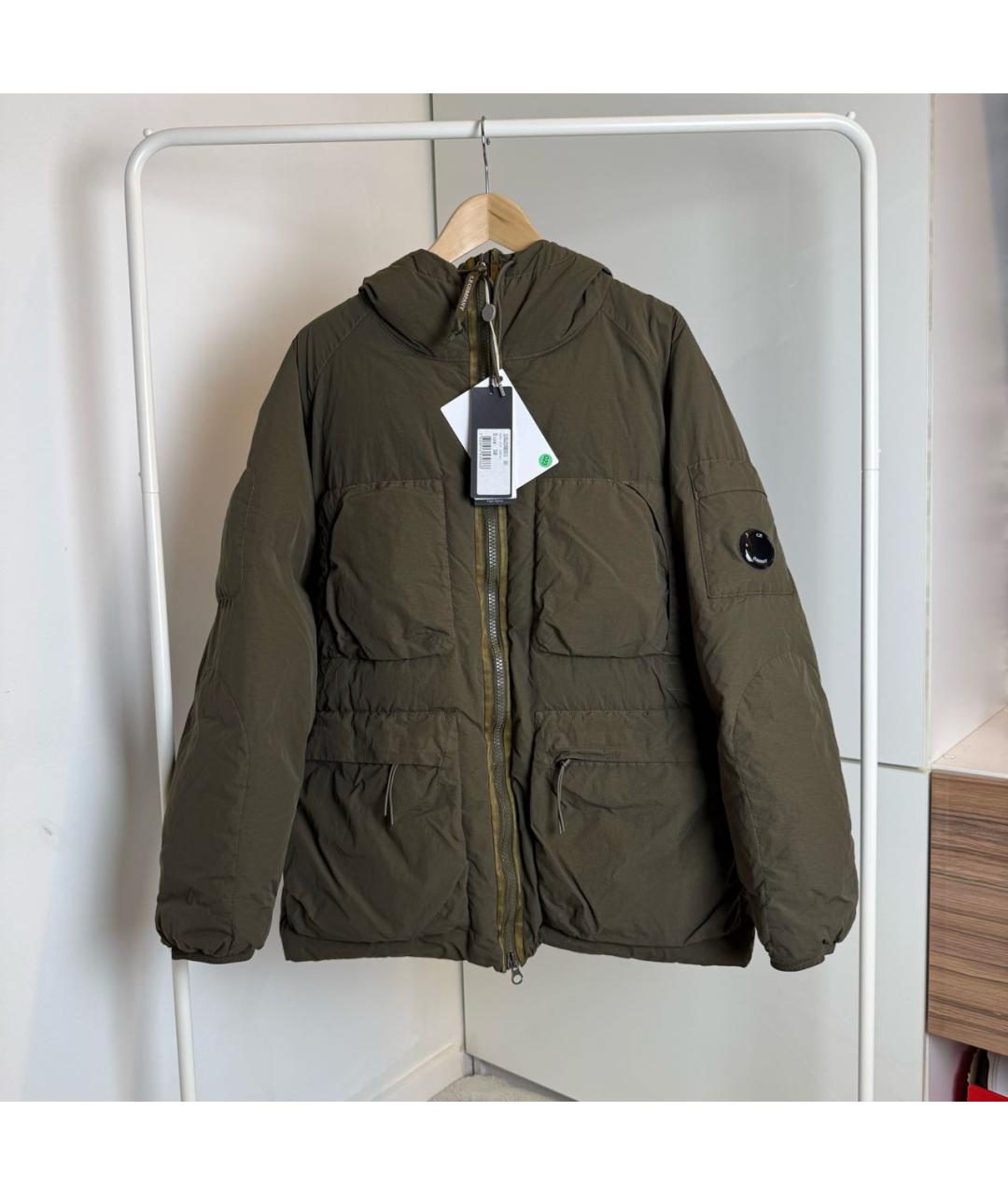 CP COMPANY Хаки полиамидовый пуховик, фото 2