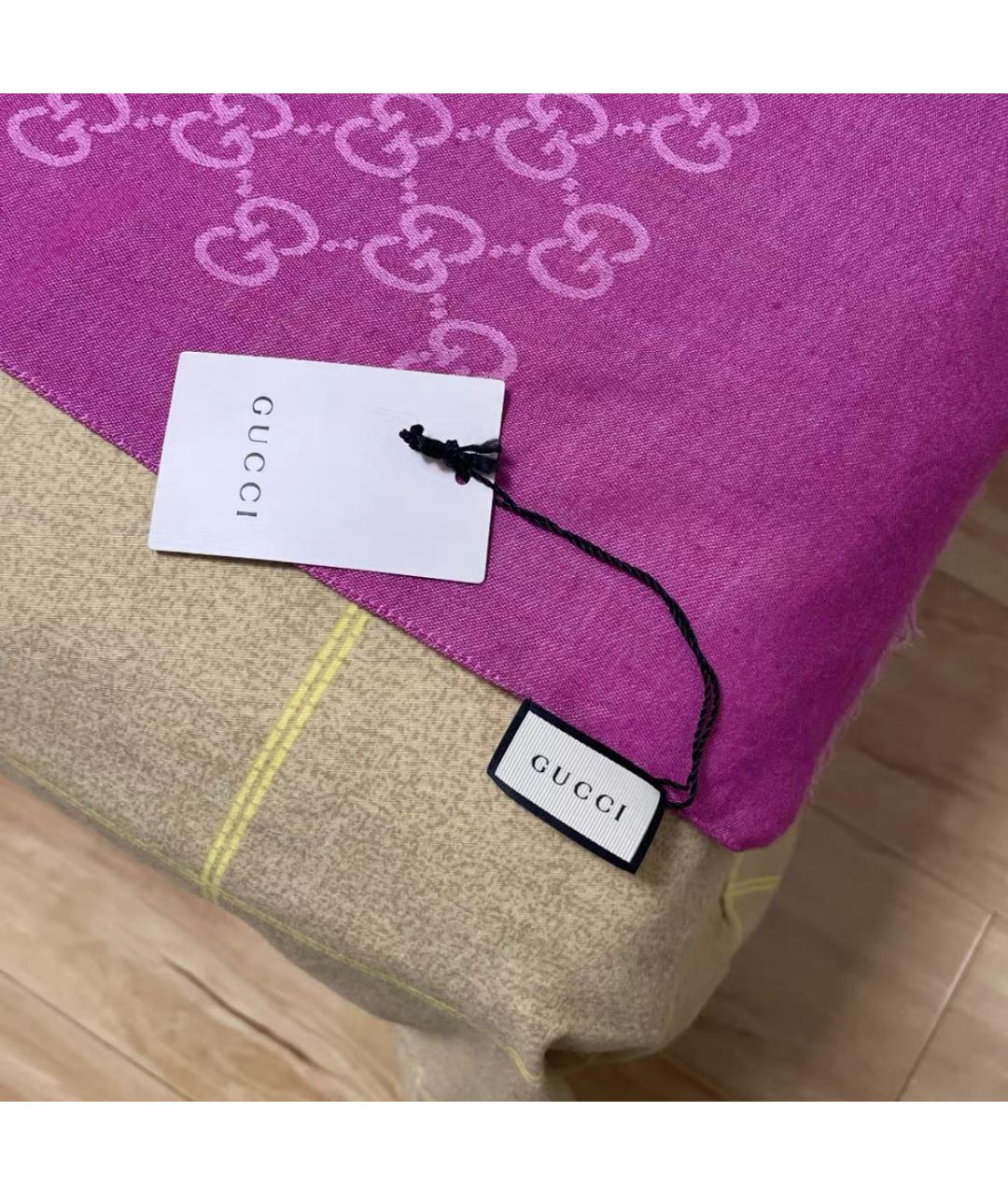 GUCCI Фуксия шарф, фото 3