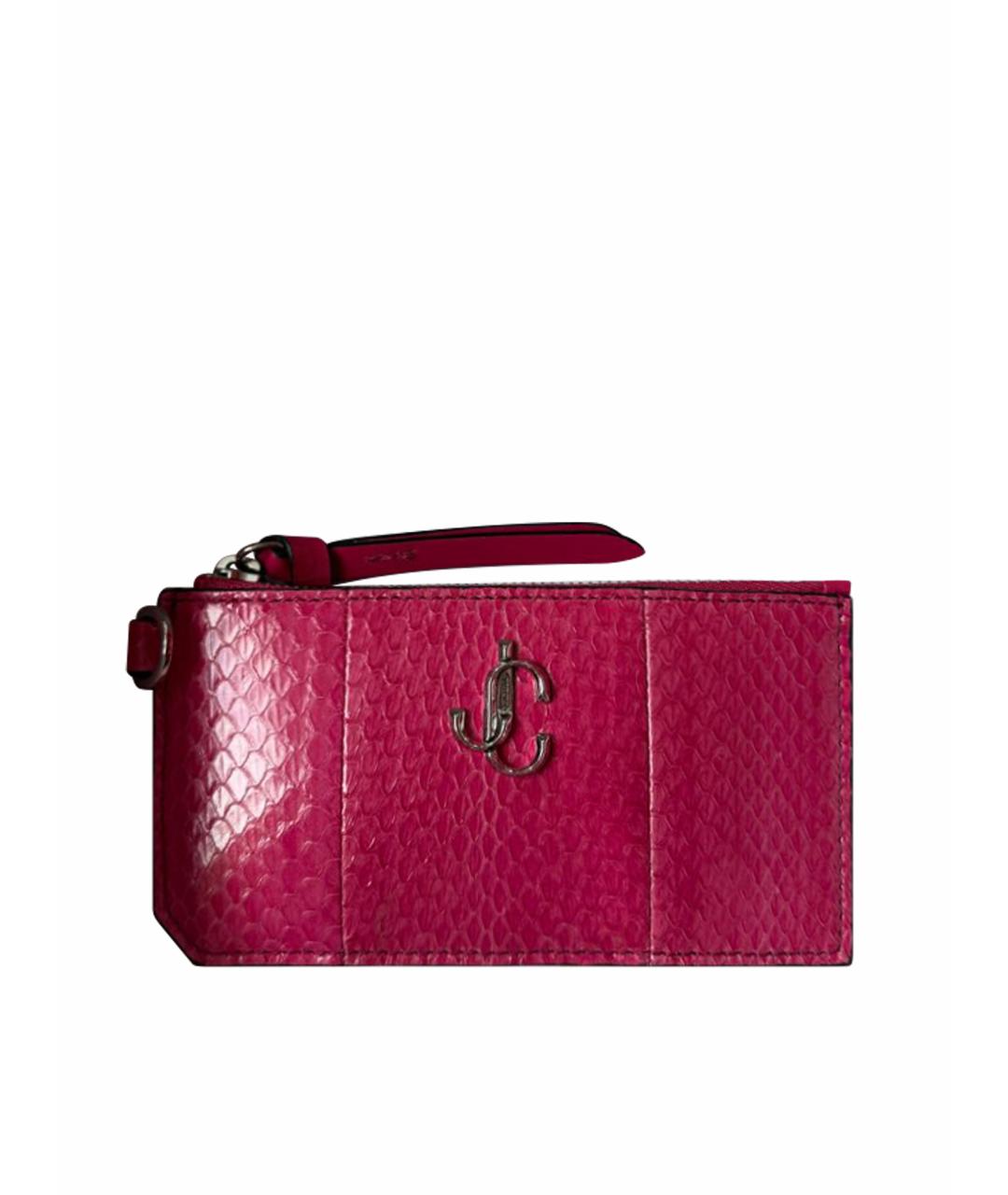 JIMMY CHOO Фуксия кошелек из экзотической кожи, фото 9