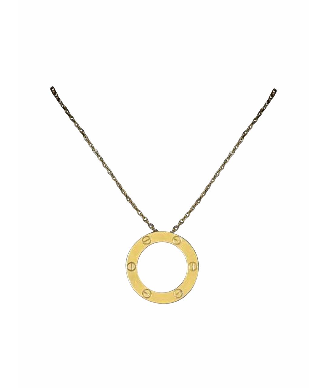 CARTIER Золотое колье из желтого золота, фото 1