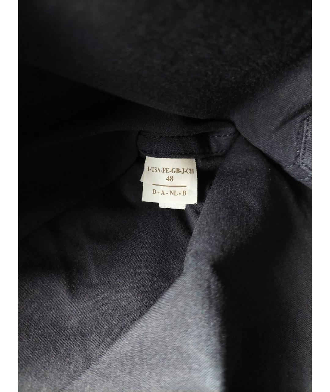 BRUNELLO CUCINELLI Черная хлопковая классическая рубашка, фото 6