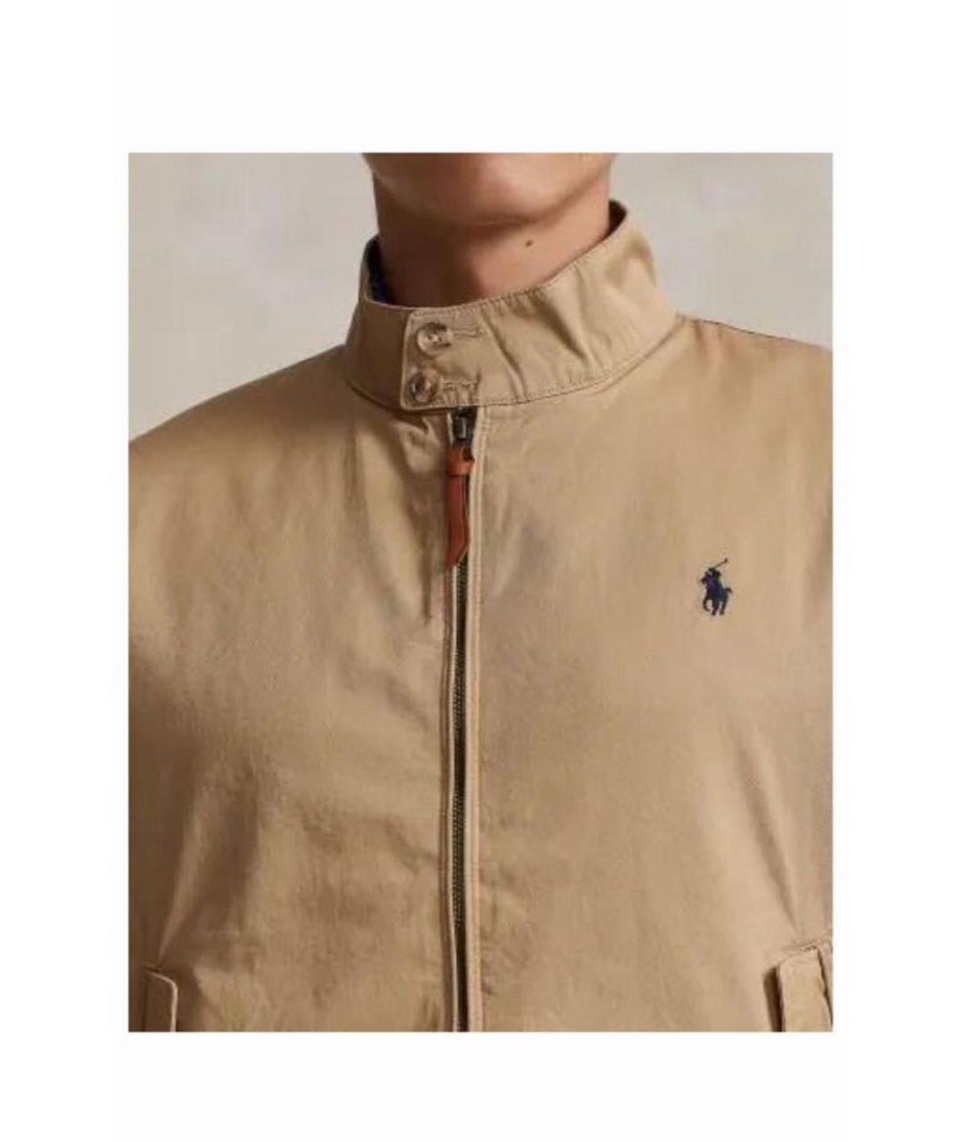 POLO RALPH LAUREN Коричневая хлопковая куртка, фото 4