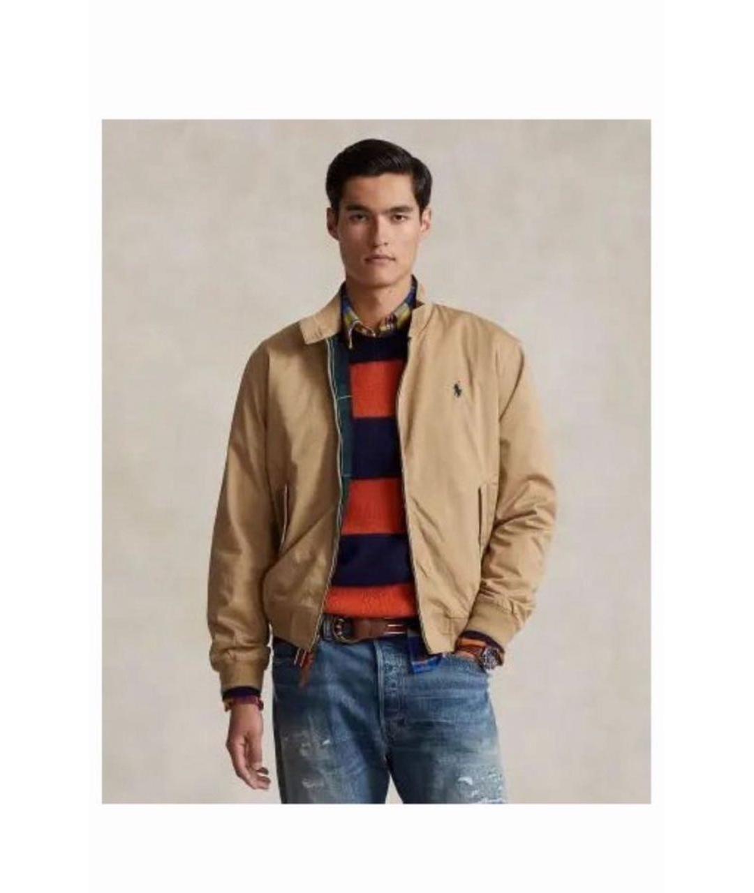 POLO RALPH LAUREN Коричневая хлопковая куртка, фото 3