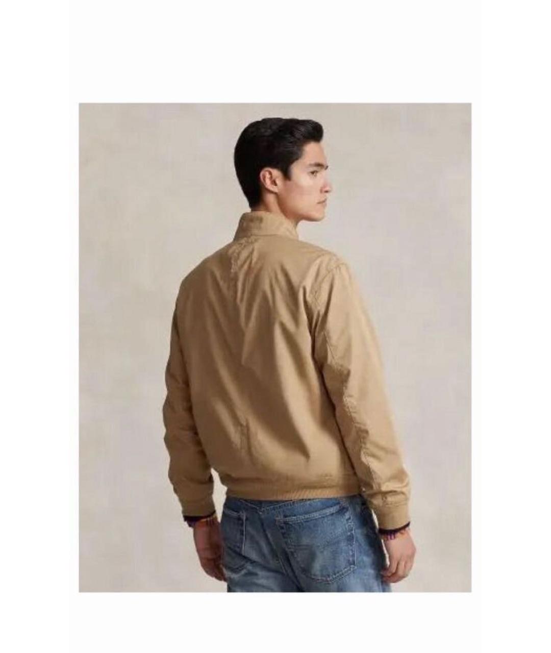 POLO RALPH LAUREN Коричневая хлопковая куртка, фото 2