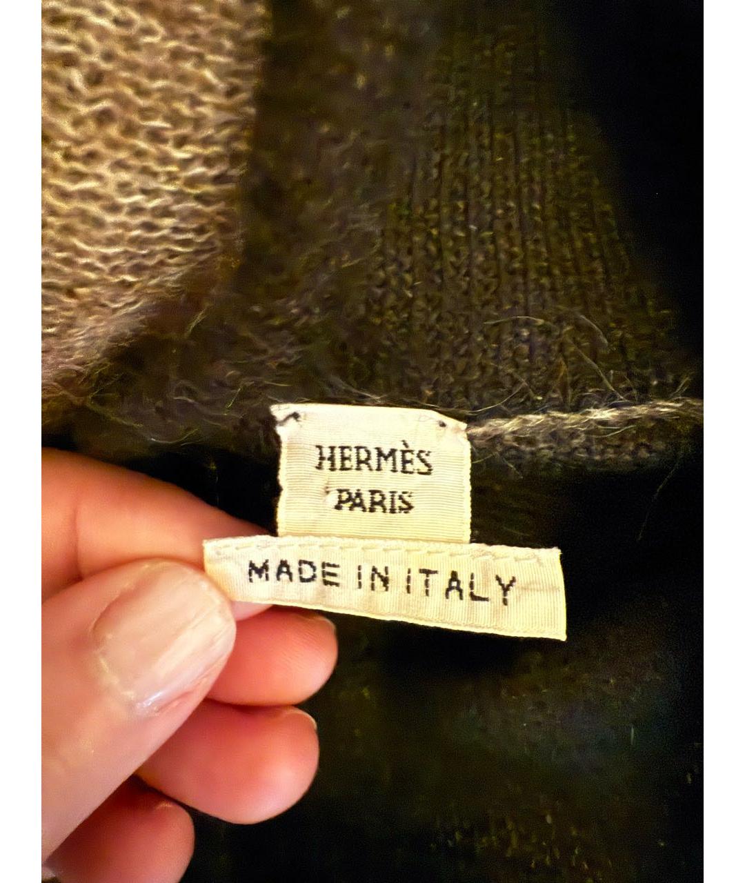 HERMES Коричневый шерстяной джемпер / свитер, фото 2