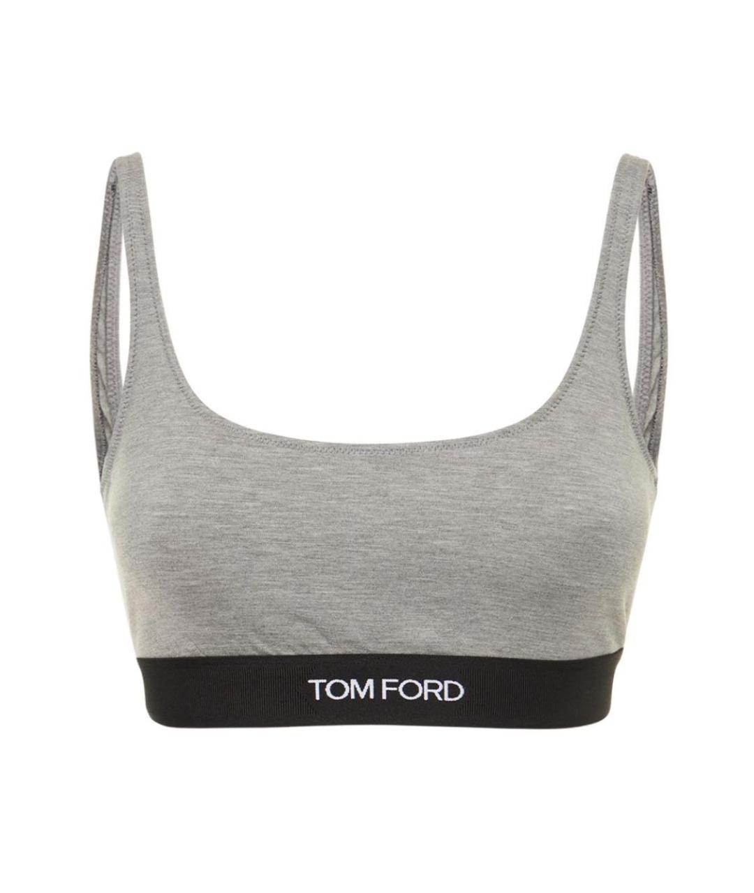 TOM FORD Серая хлопковая майка, фото 1