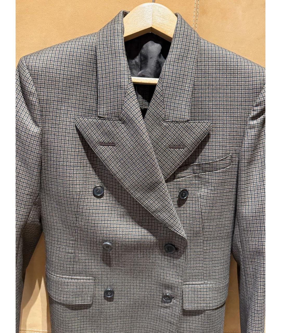 MAISON MARGIELA Коричневый шерстяной жакет/пиджак, фото 4