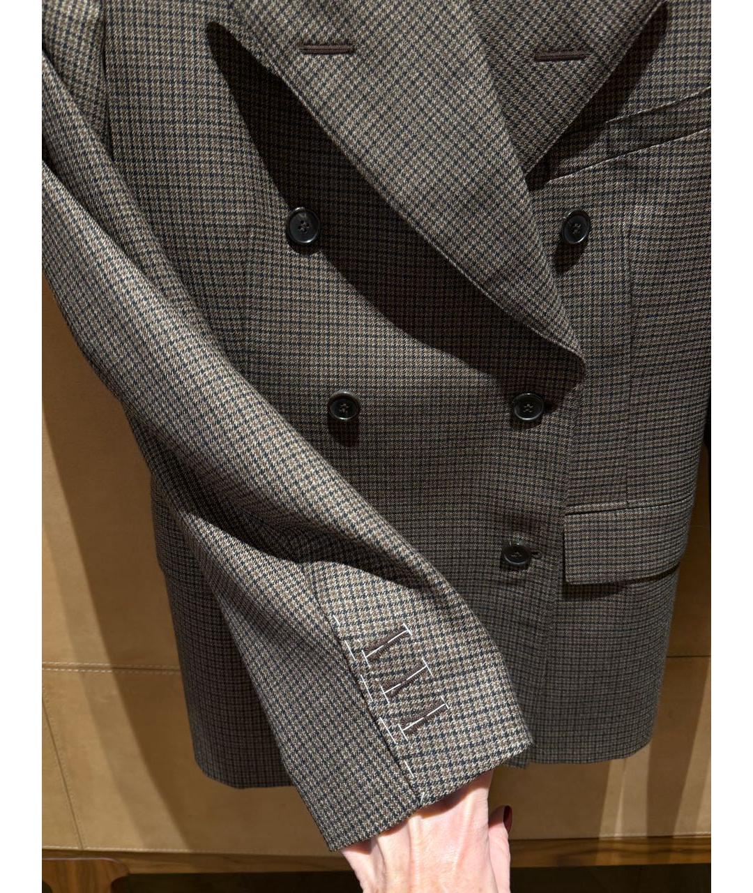 MAISON MARGIELA Коричневый шерстяной жакет/пиджак, фото 3