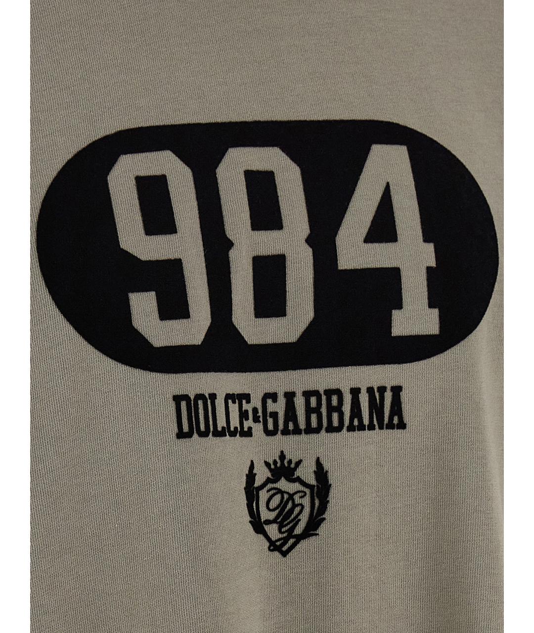 DOLCE&GABBANA Мульти хлопковая футболка, фото 4