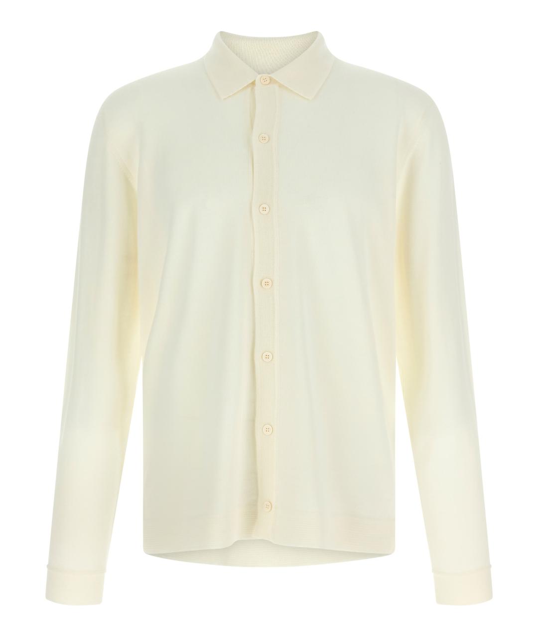 ROBERTO COLLINA Бежевый шерстяной кардиган, фото 1