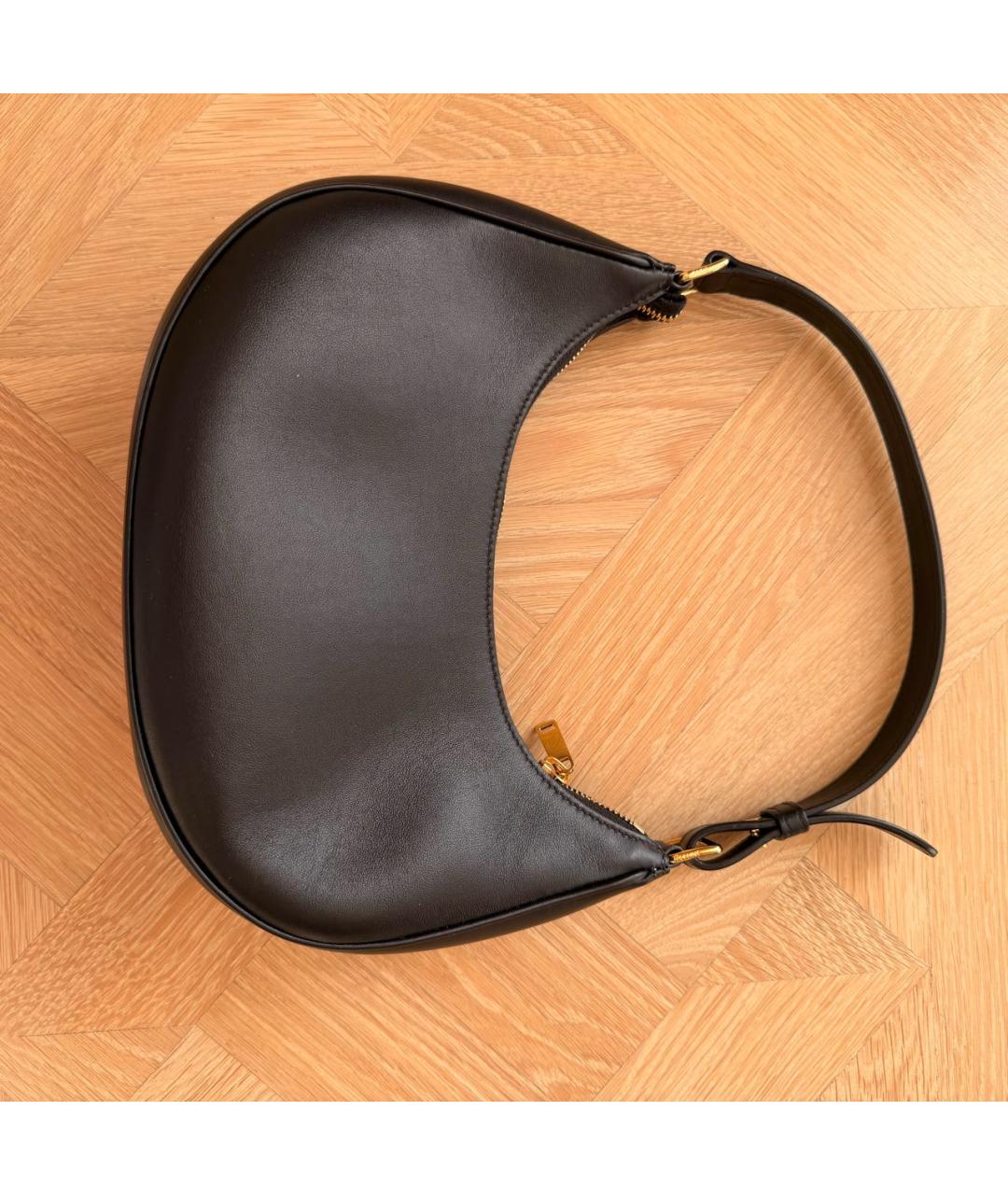 CELINE Черная кожаная сумка с короткими ручками, фото 3