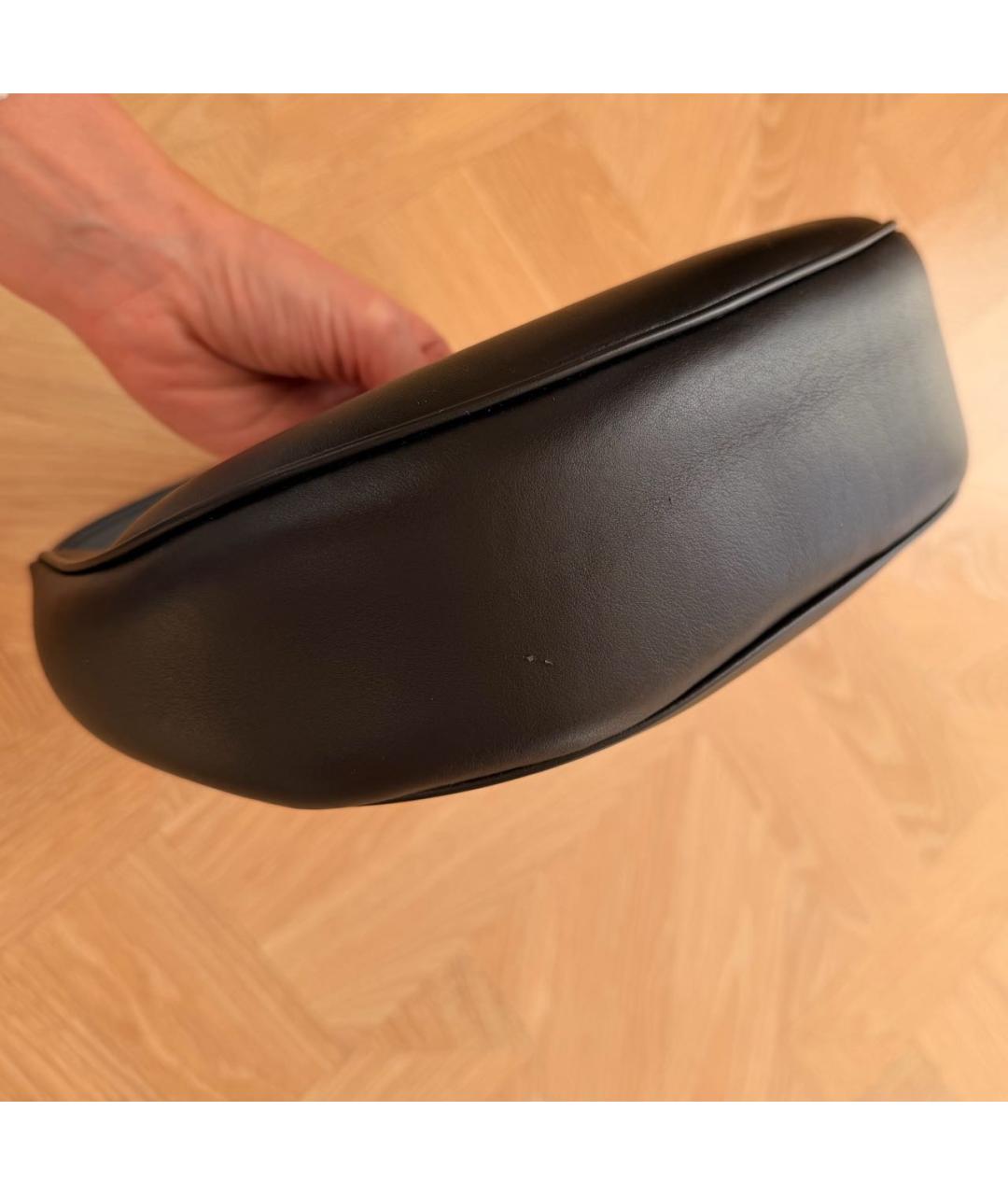 CELINE Черная кожаная сумка с короткими ручками, фото 4