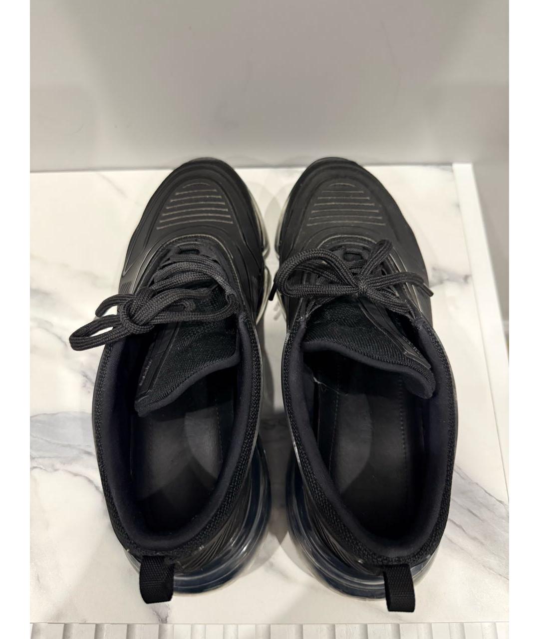 PRADA Черные резиновые низкие кроссовки / кеды, фото 3