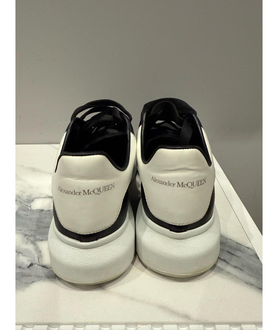 ALEXANDER MCQUEEN Черные кожаные низкие кроссовки / кеды, фото 4
