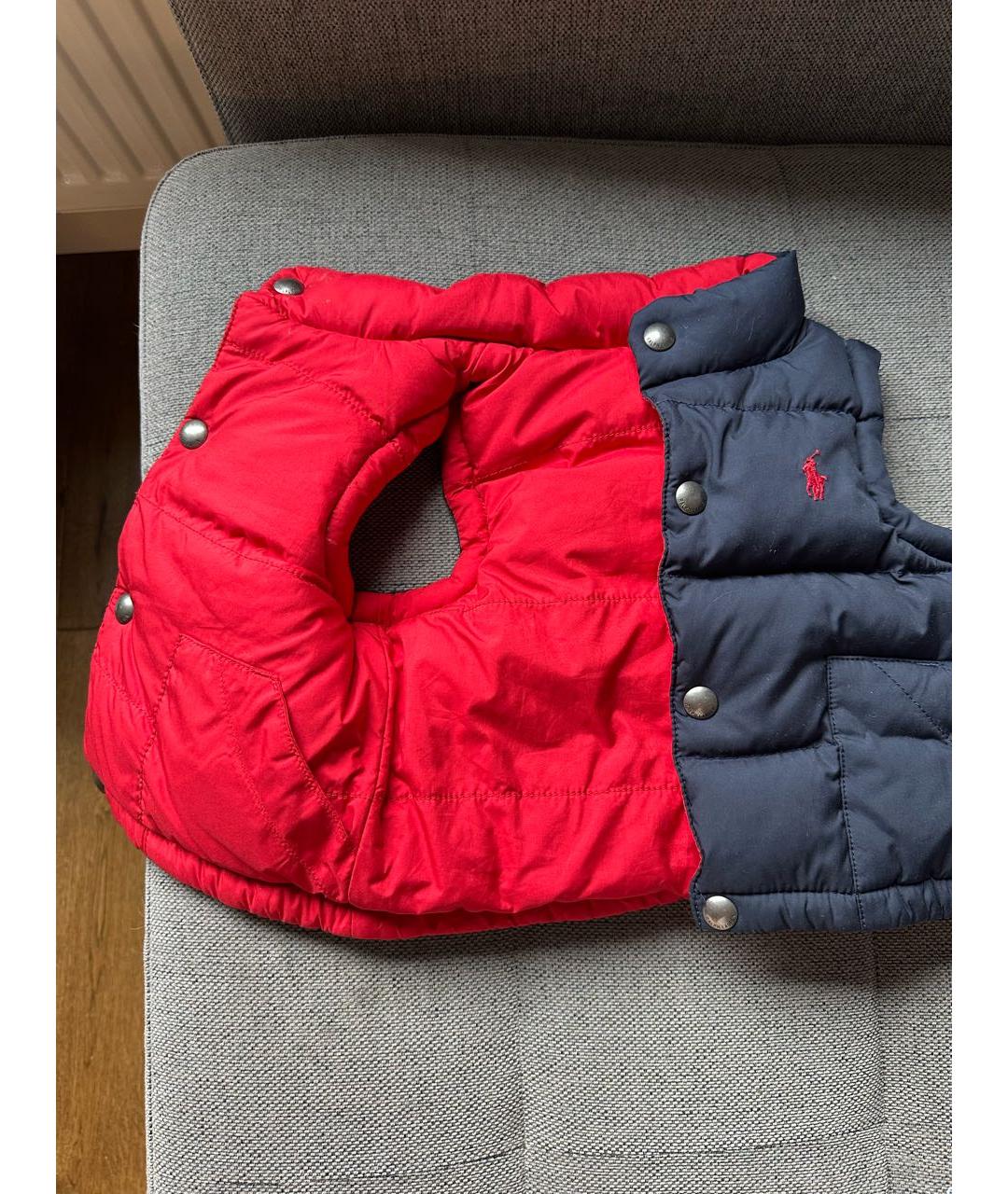 POLO RALPH LAUREN Темно-синий хлопковый жакет / жилет, фото 5