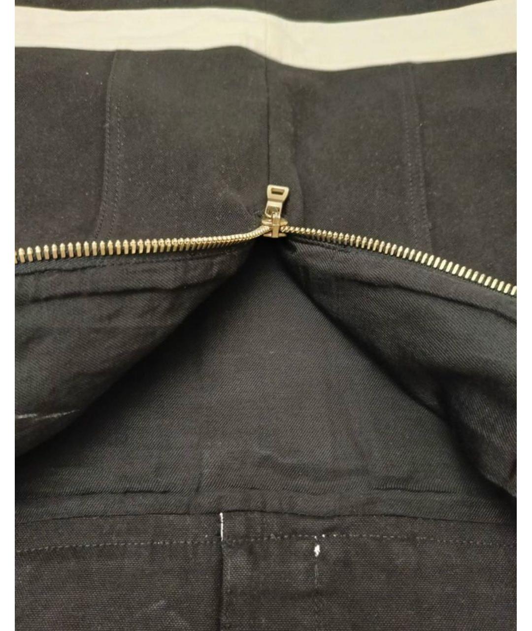 BALMAIN Черная хлопковая юбка мини, фото 7