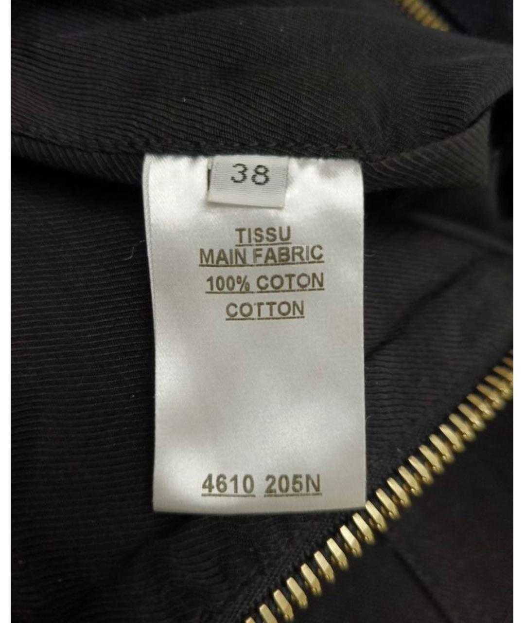 BALMAIN Черная хлопковая юбка мини, фото 5