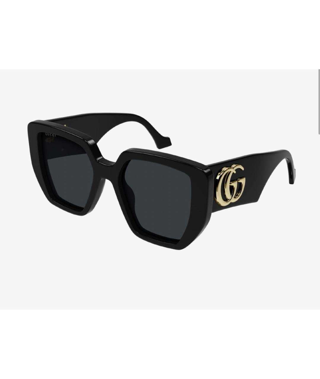 GUCCI Черные пластиковые солнцезащитные очки, фото 2