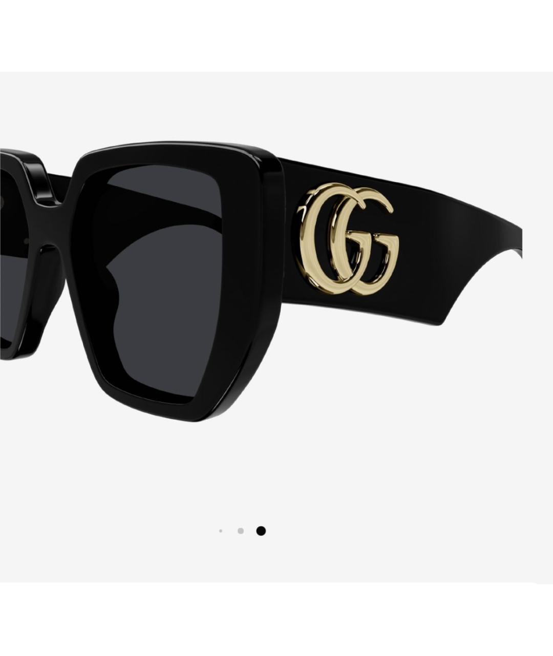 GUCCI Черные пластиковые солнцезащитные очки, фото 3