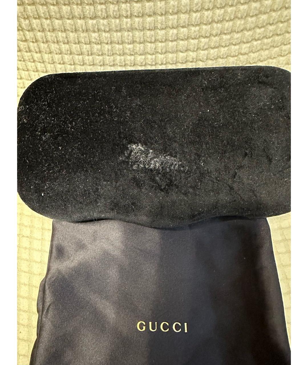 GUCCI Черные пластиковые солнцезащитные очки, фото 7