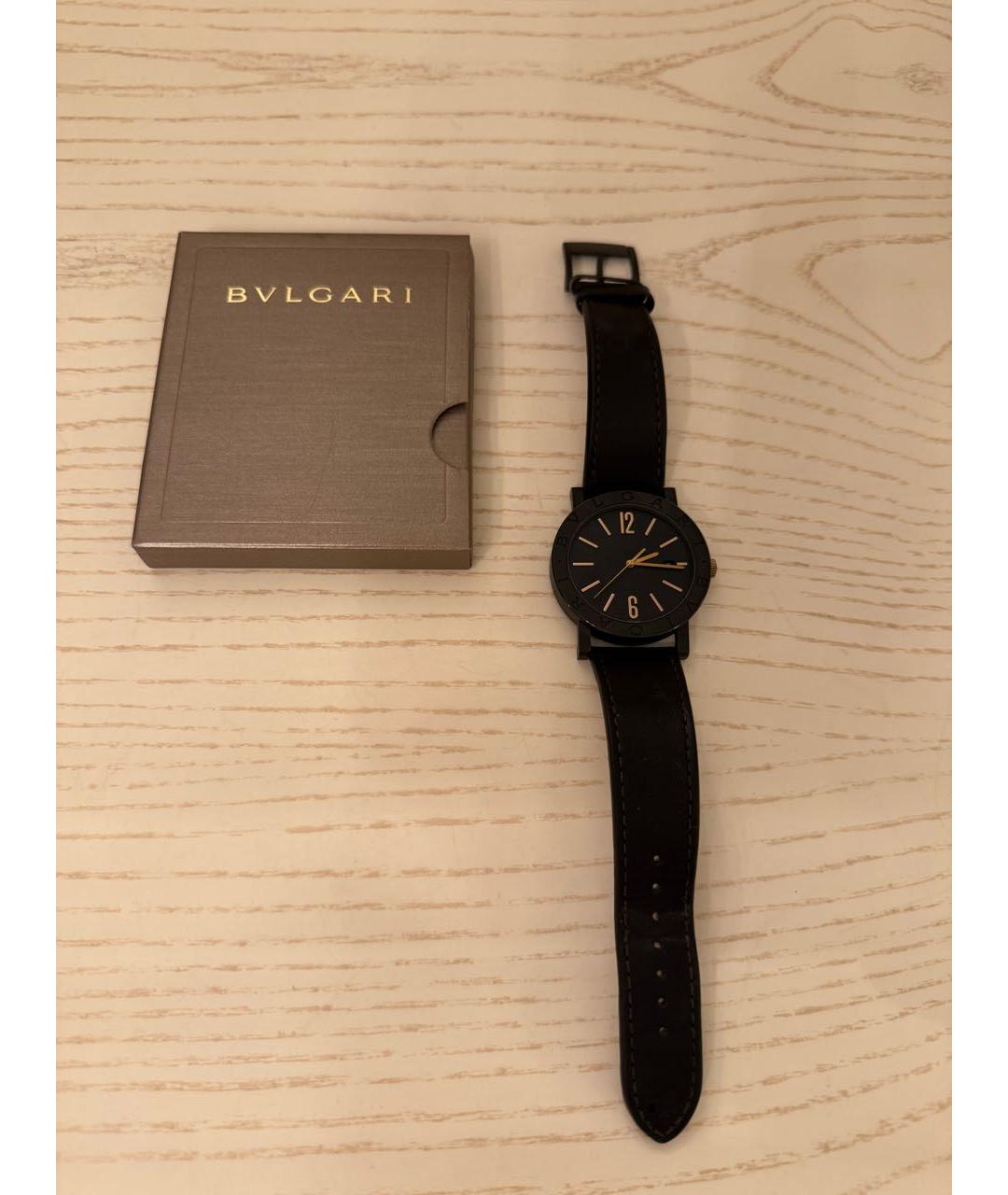 BVLGARI Черные часы, фото 3