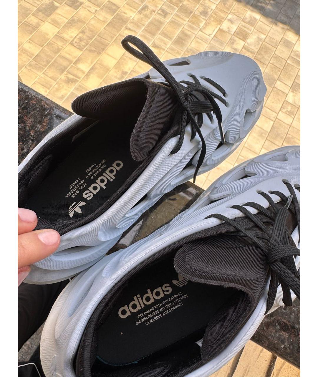 ADIDAS YEEZY Голубые резиновые кроссовки, фото 3