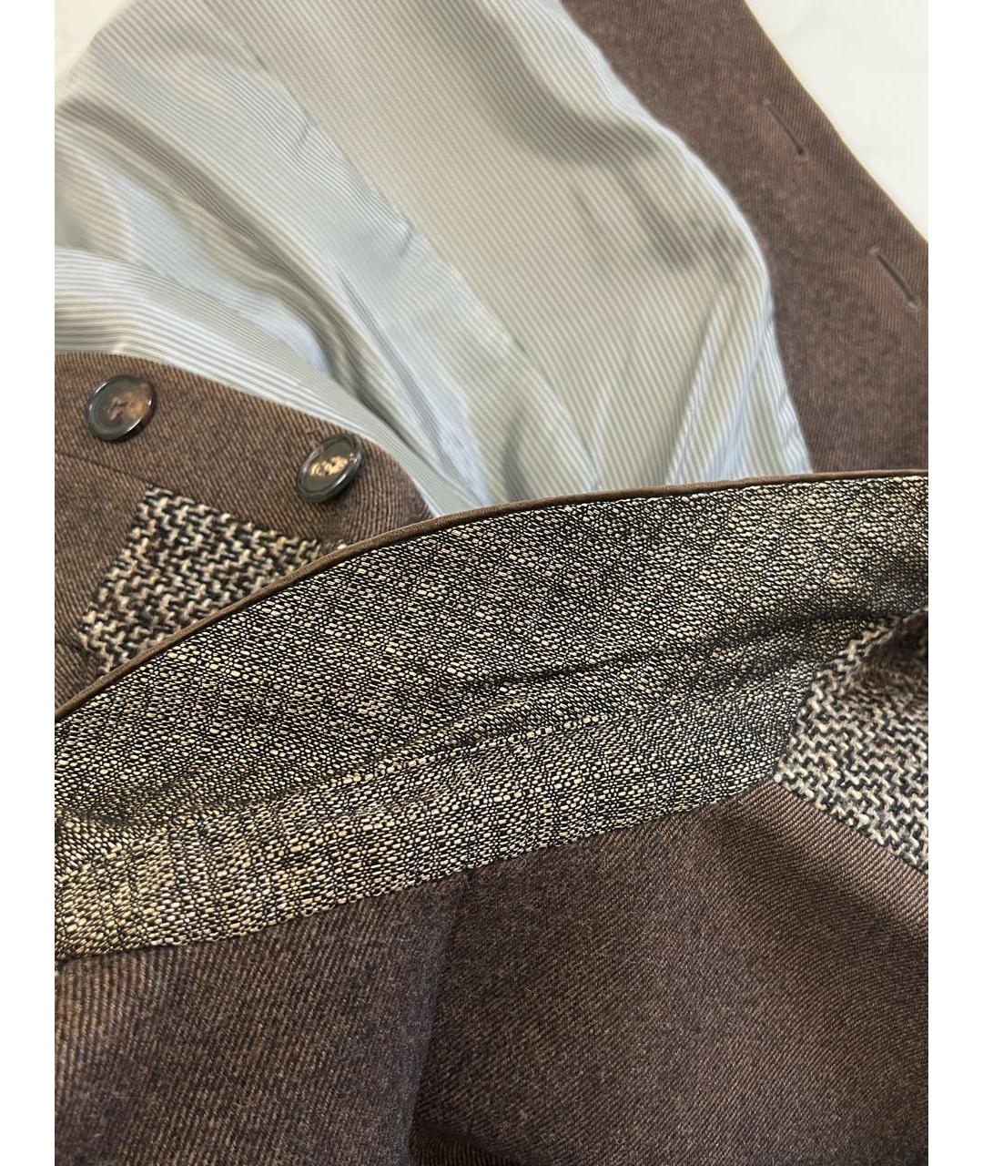 ETRO Коричневое шерстяное пальто, фото 4