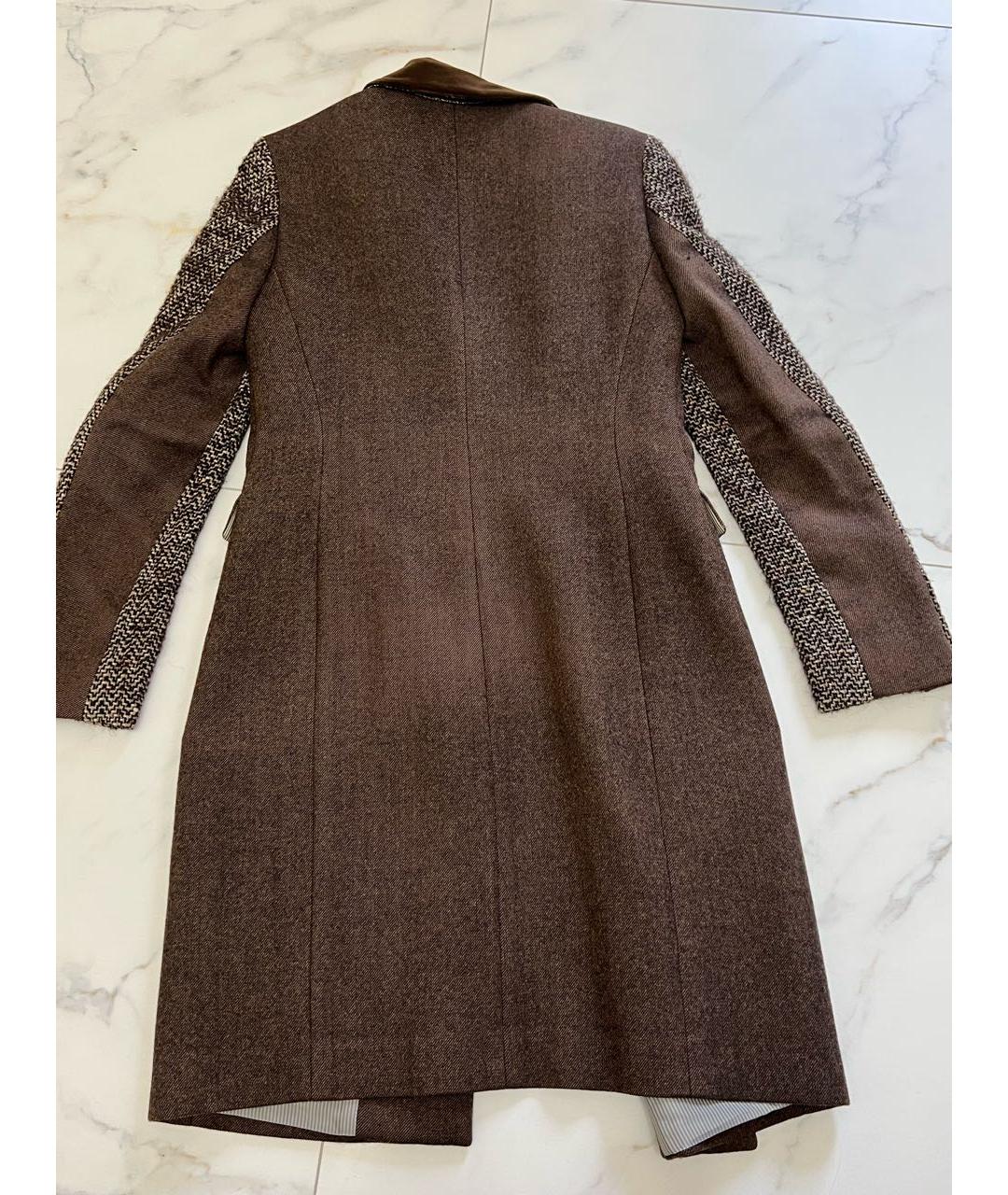 ETRO Коричневое шерстяное пальто, фото 2