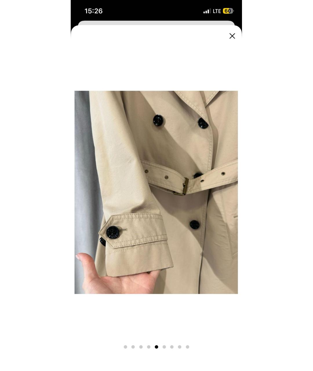 BURBERRY Бежевый тренч/плащ, фото 5