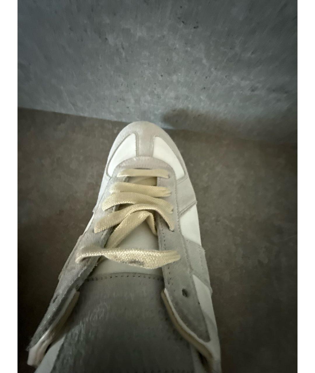 MM6 MAISON MARGIELA Белые кожаные кеды, фото 6
