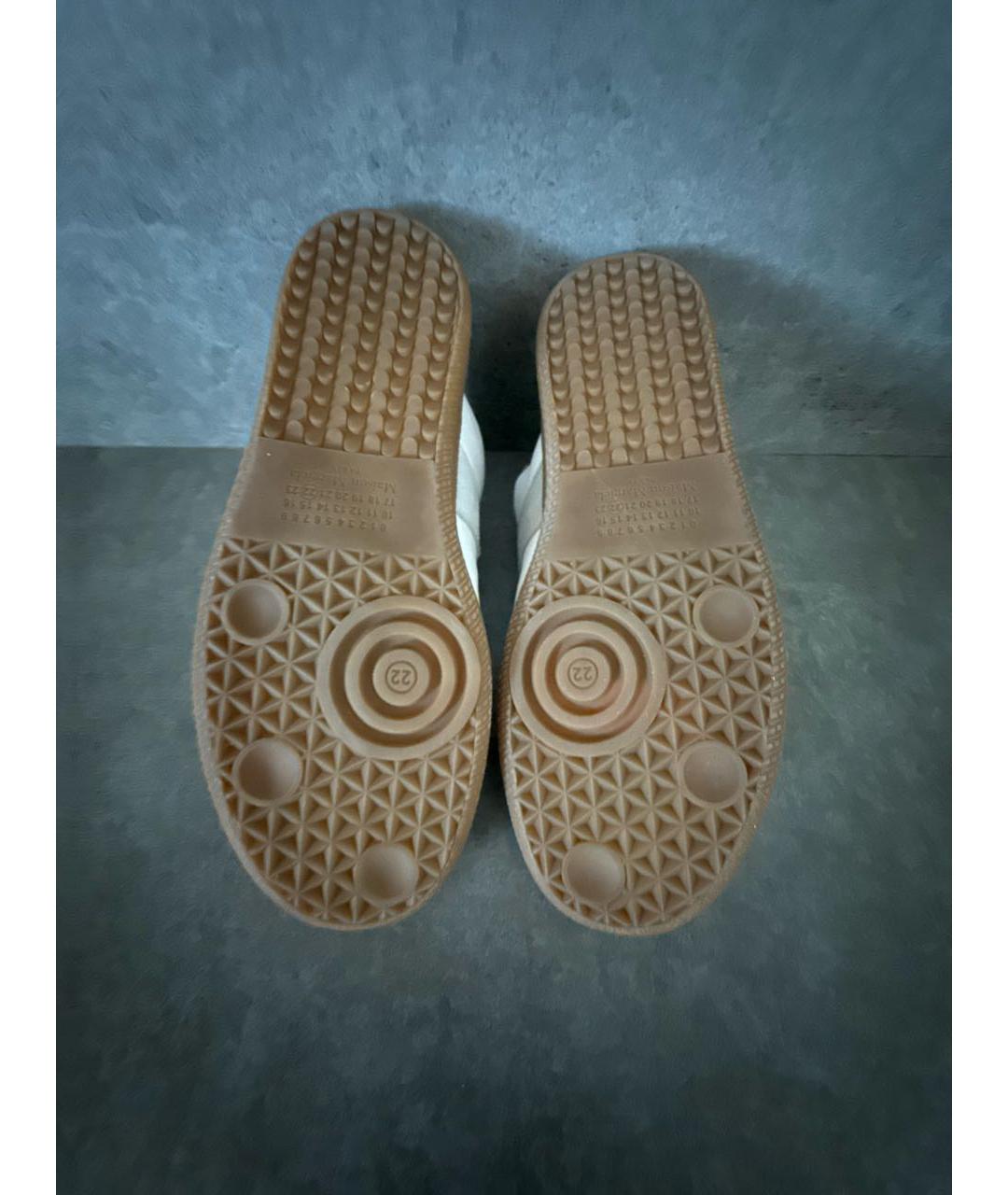 MM6 MAISON MARGIELA Белые кожаные кеды, фото 5