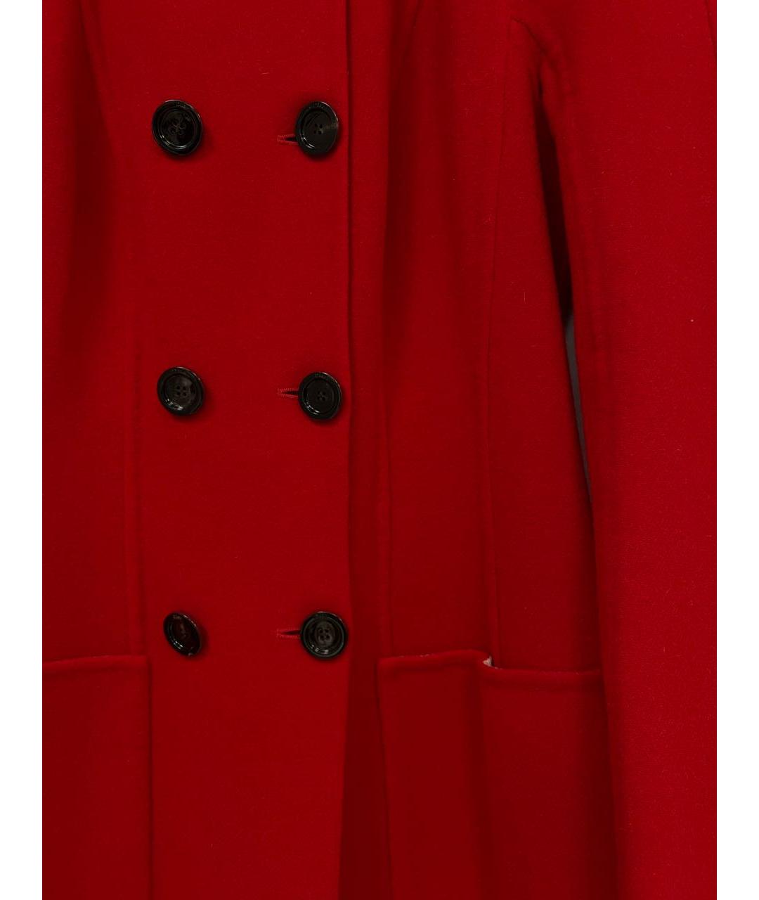 CHRISTIAN DIOR Красное шерстяное пальто, фото 4