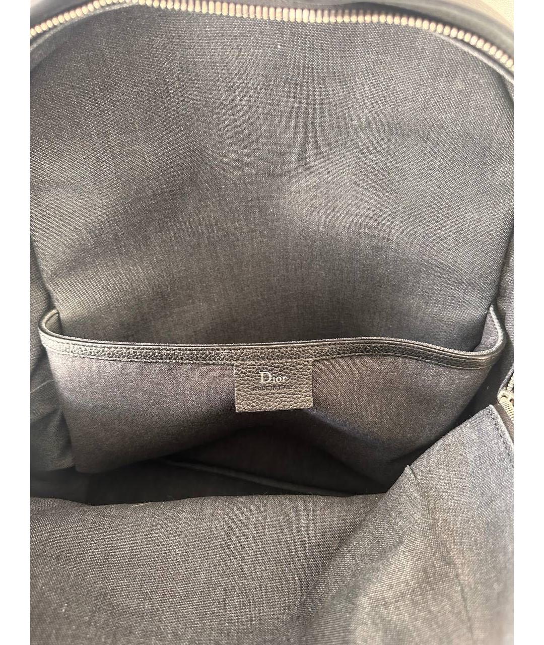 CHRISTIAN DIOR Синий кожаный рюкзак, фото 5