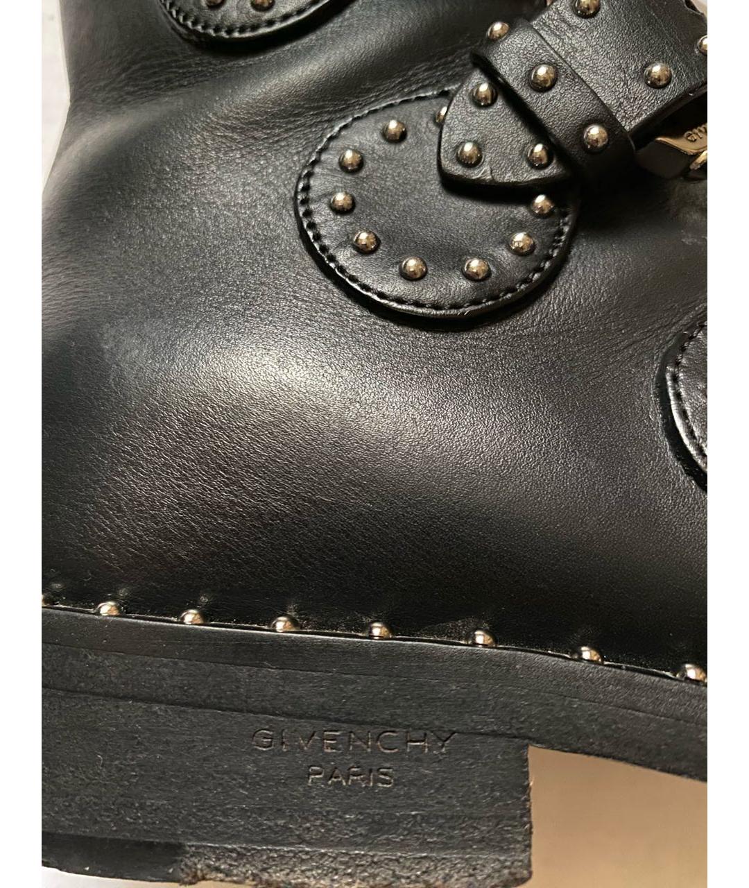 GIVENCHY Черные кожаные ботинки, фото 5