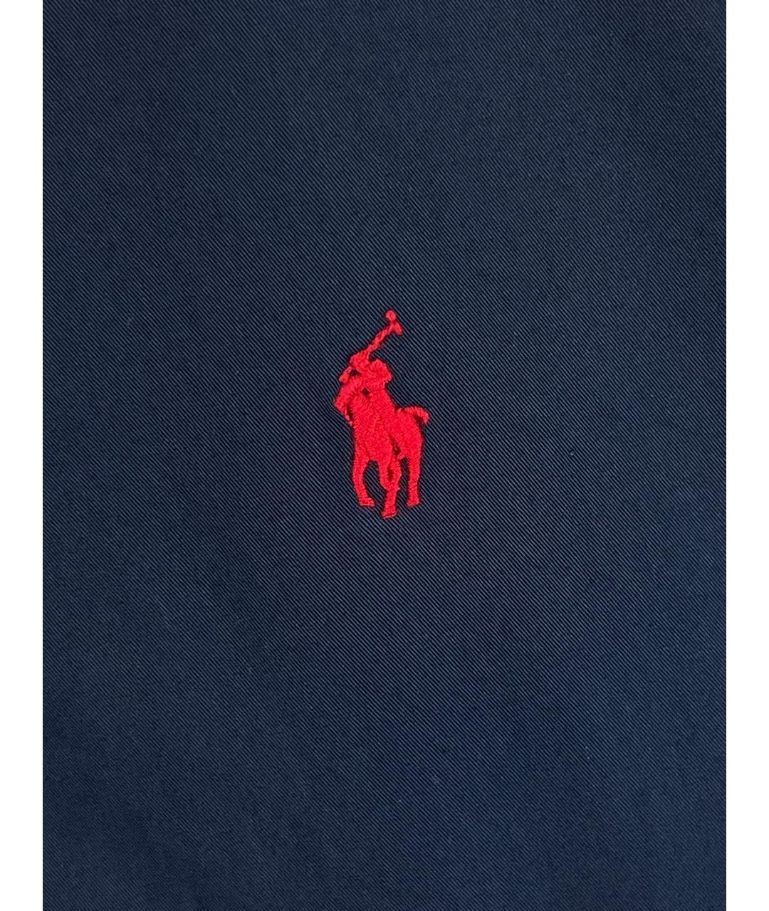 POLO RALPH LAUREN Темно-синяя хлопковая куртка, фото 4